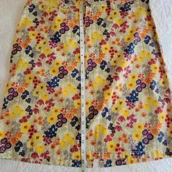 Tommy Hilfiger Floral Skirt Womens Size 8 Back Pocket Knee Length Boho Style - Picture 3 of 11
